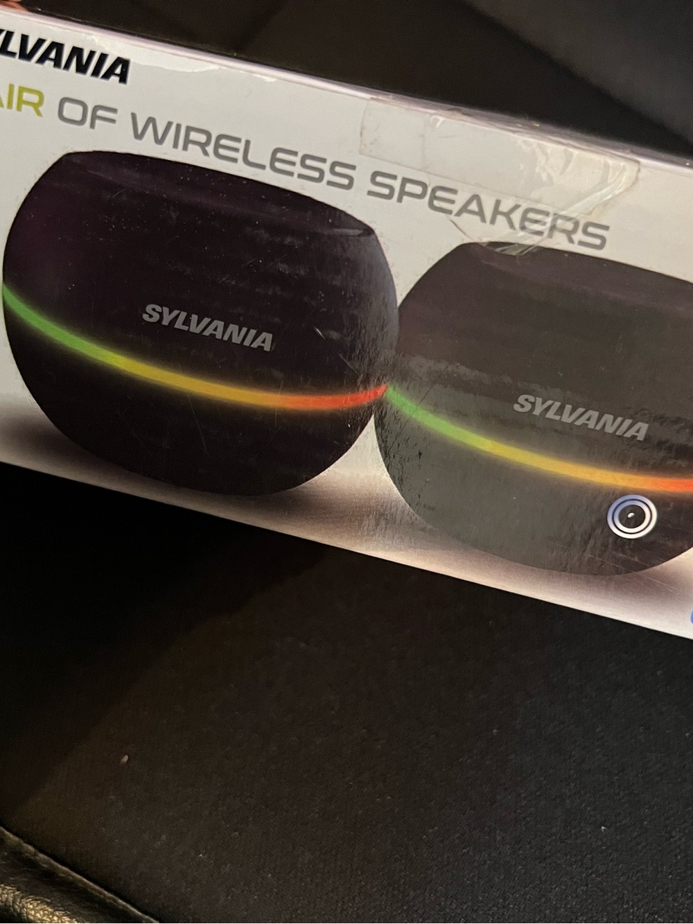 Sylvania Black Wireless Portable Speakers - Pair